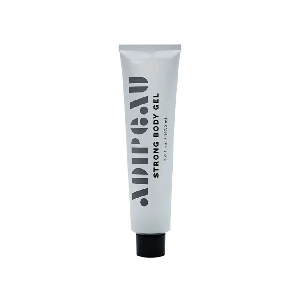 Strength Gel jar with scientific collagen and cellulite reduction benefits displayed