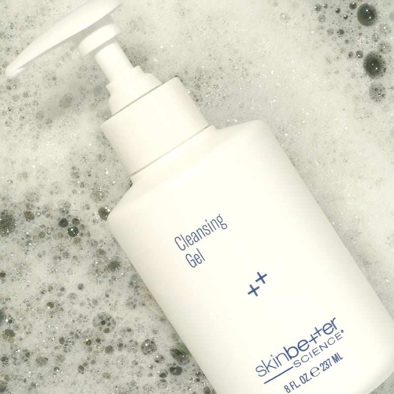 Gentle foaming cleansing gel for all skin types, soap and sulfate free, dermatologist tested