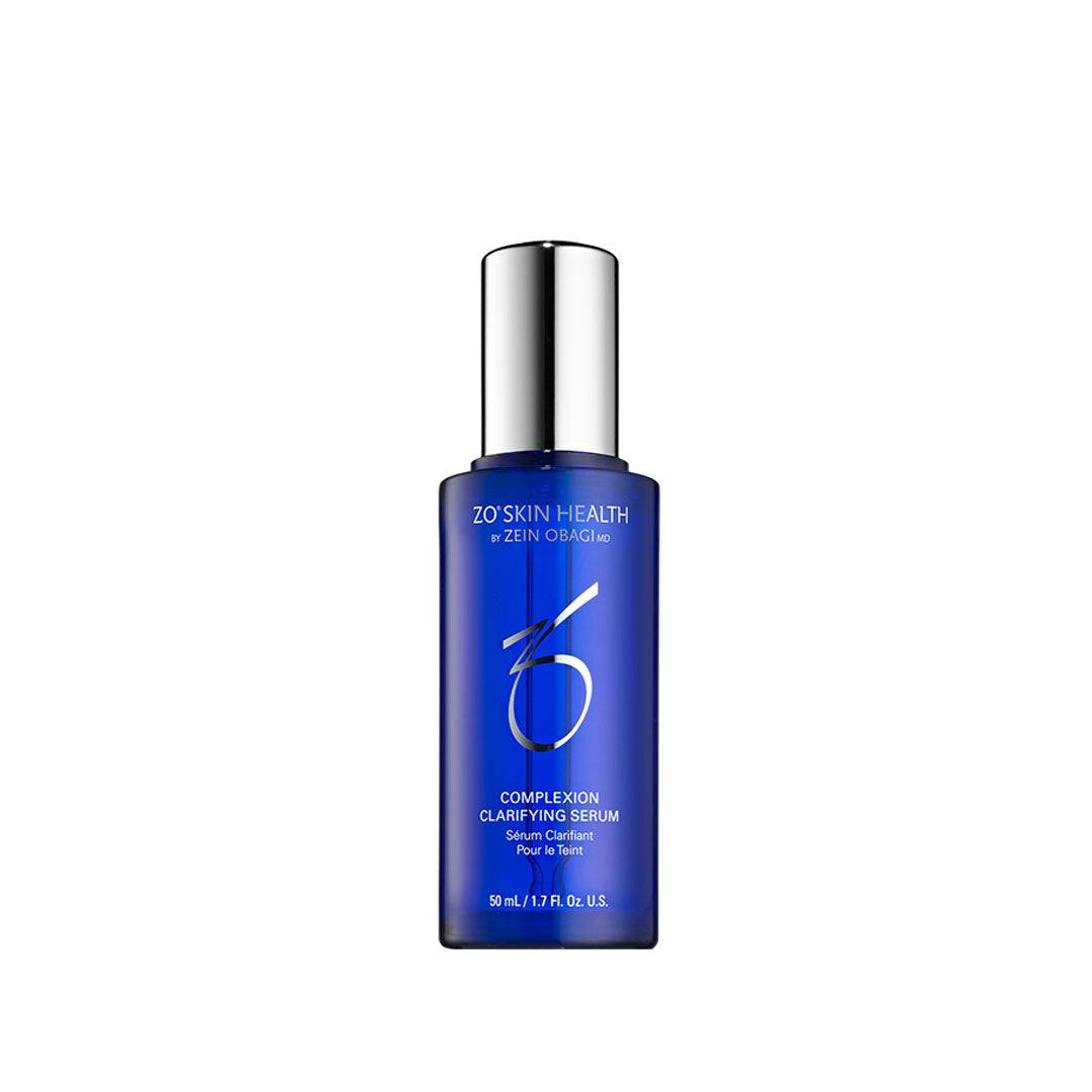 Complexion Clarifying Serum bottle with clear liquid for oily and blemish-prone skin