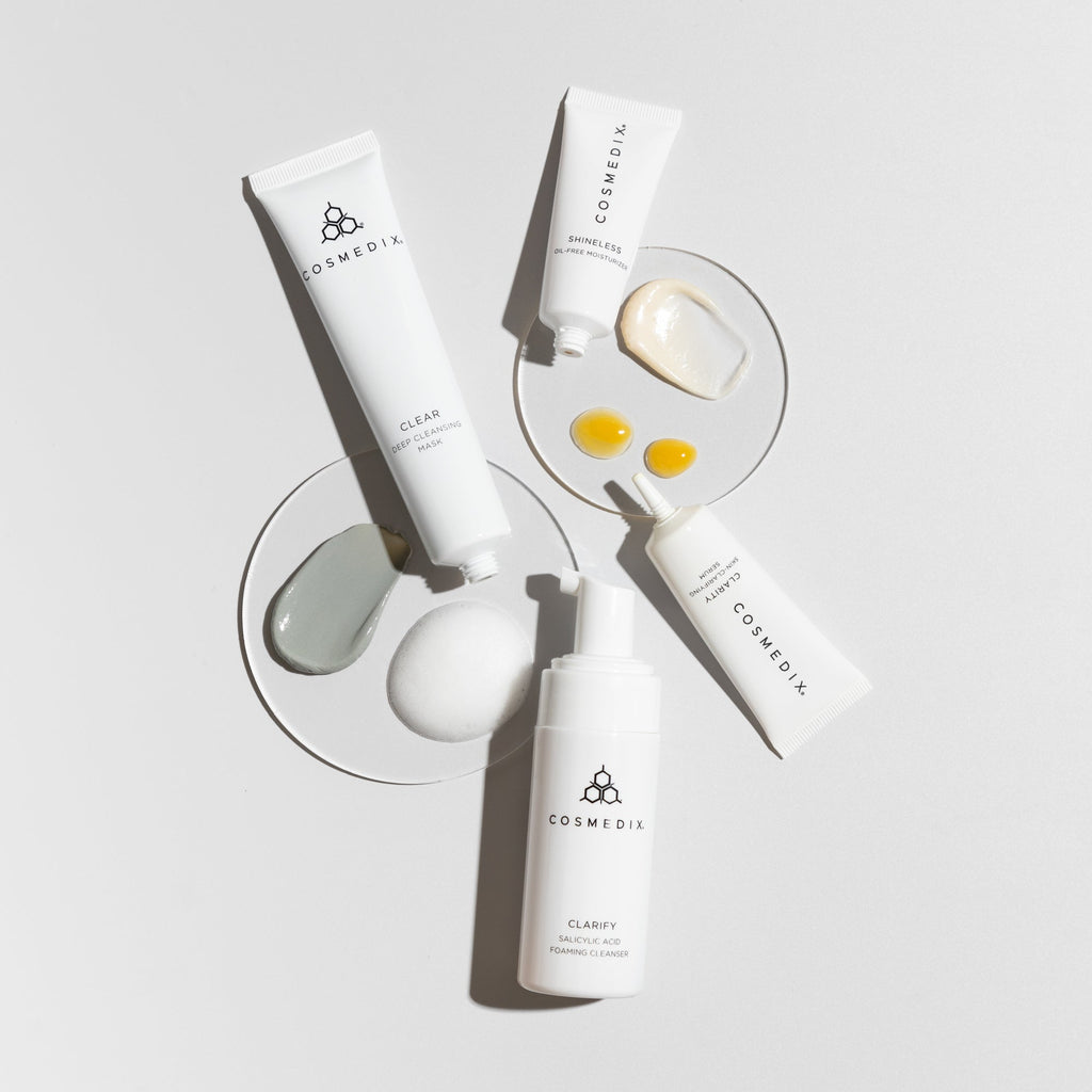 COSMEDIX Clarifying & Cleansing 4-Piece Essential Starter Kit-skin care-CosMedix-Leigh Kelley Skin Studio Best Facialist Hudson Valley Kingston New York