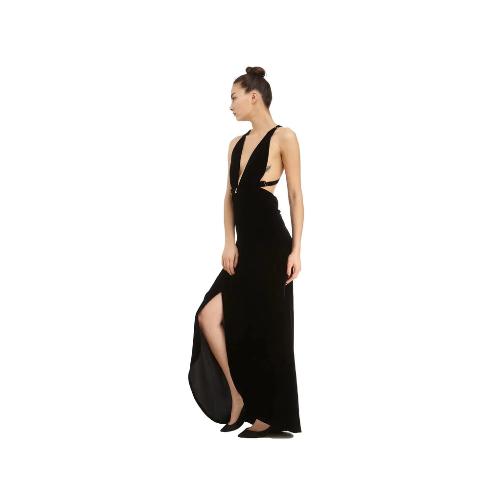 DSTM Hishi Cross Back Dress / Velvet-Clothing-DSTM-Leigh Kelley Skin Studio Best Facialist Hudson Valley Kingston New York