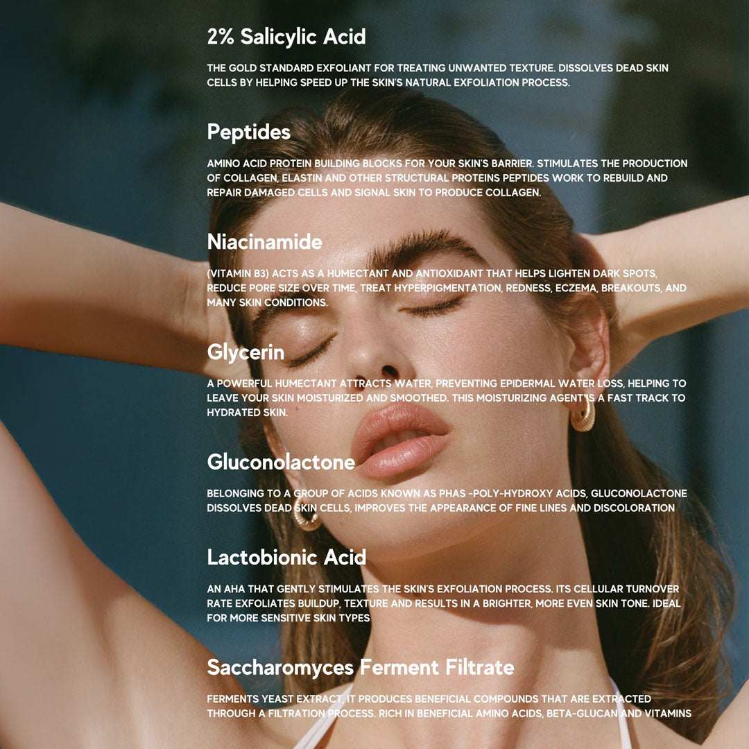 Glass Skin Liquid Exfoliant bottle for gentle exfoliation and skin renewal