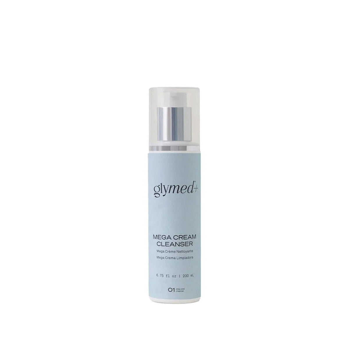Mega Cream Cleanser bottle for gentle makeup removal with vitamin E antioxidant benefits