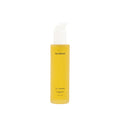 Daily Restorative Cleansing Oil bottle with fresh fruits, cleansing skin and removing makeup gently