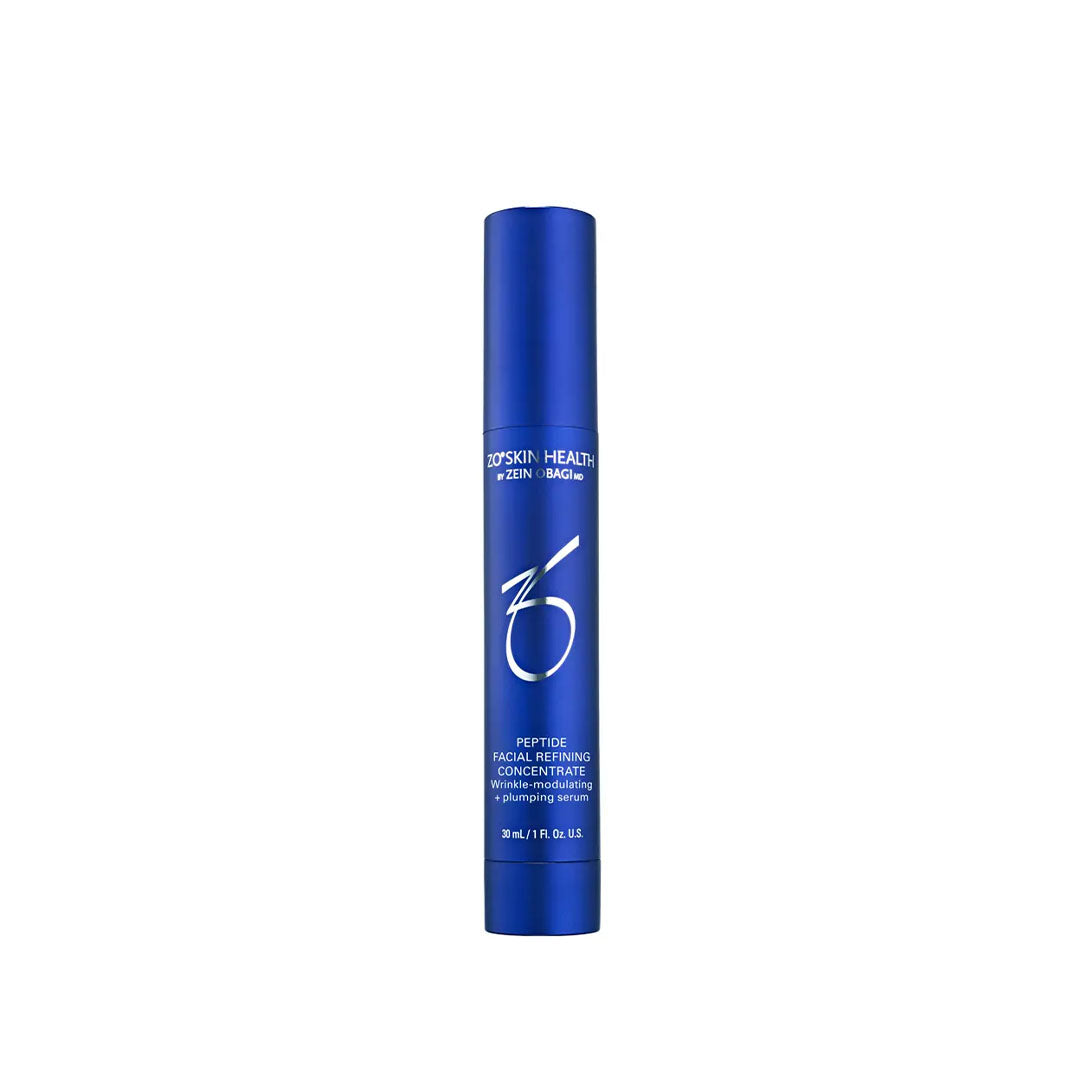 Peptide Facial Refining Concentrate serum bottle for facial sculpting and volume restoration