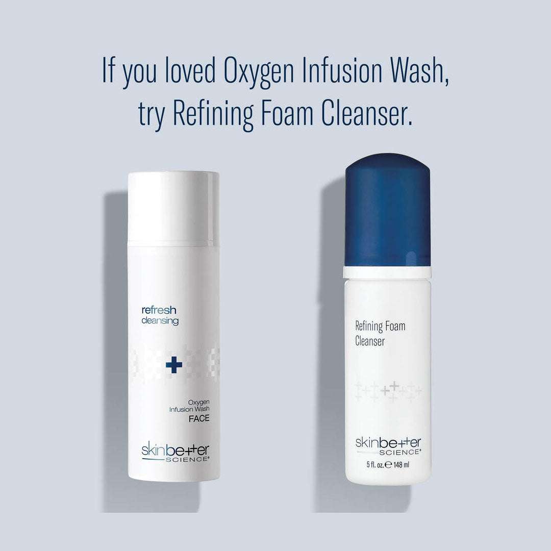 Refining Foam Cleanser bottle with smooth, bright skin benefits and dermatologist-tested formula