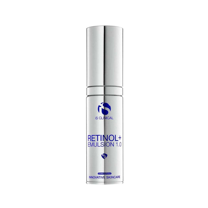 iS CLINICAL Retinol+ Emulsion 1.0 bottle for anti-aging and skin smoothing