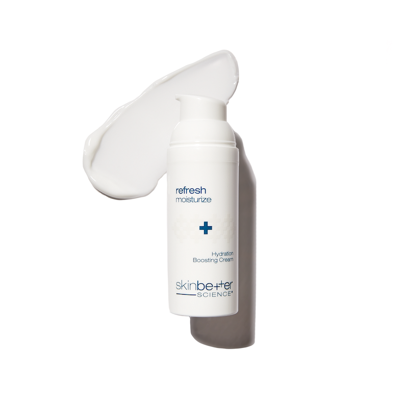 skinbetter hydration boosting cream face swatch