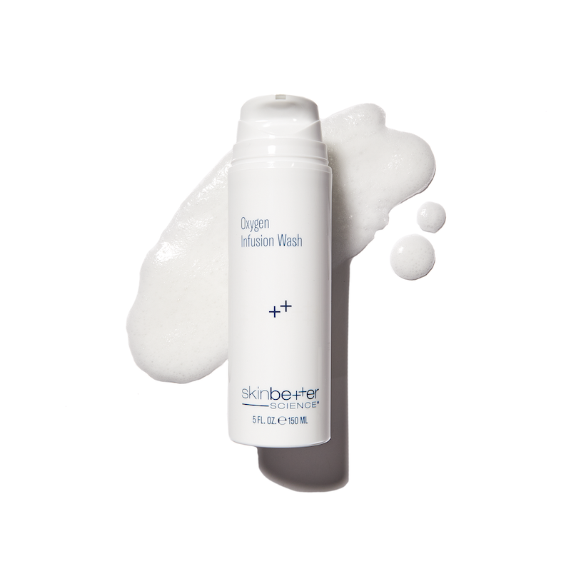 skinbetter oxygen infusion face wash swatch