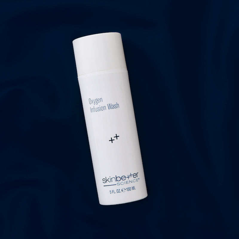 skinbetter oxygen infusion face wash blue background