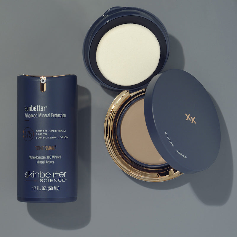 skinbetter sunbetter tonesmart sunscreen spf 56 compact and lotion