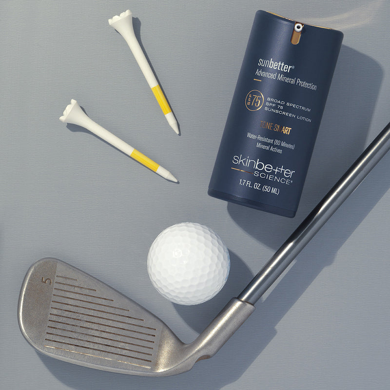 skinbetter sunbetter tonesmart sunscreen spf 56 lotion gold club and tee