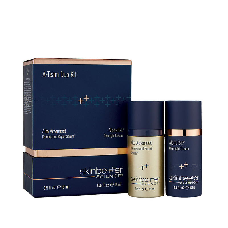 skinbetter science a team duo kit alto advanced and alpharet overnight cream