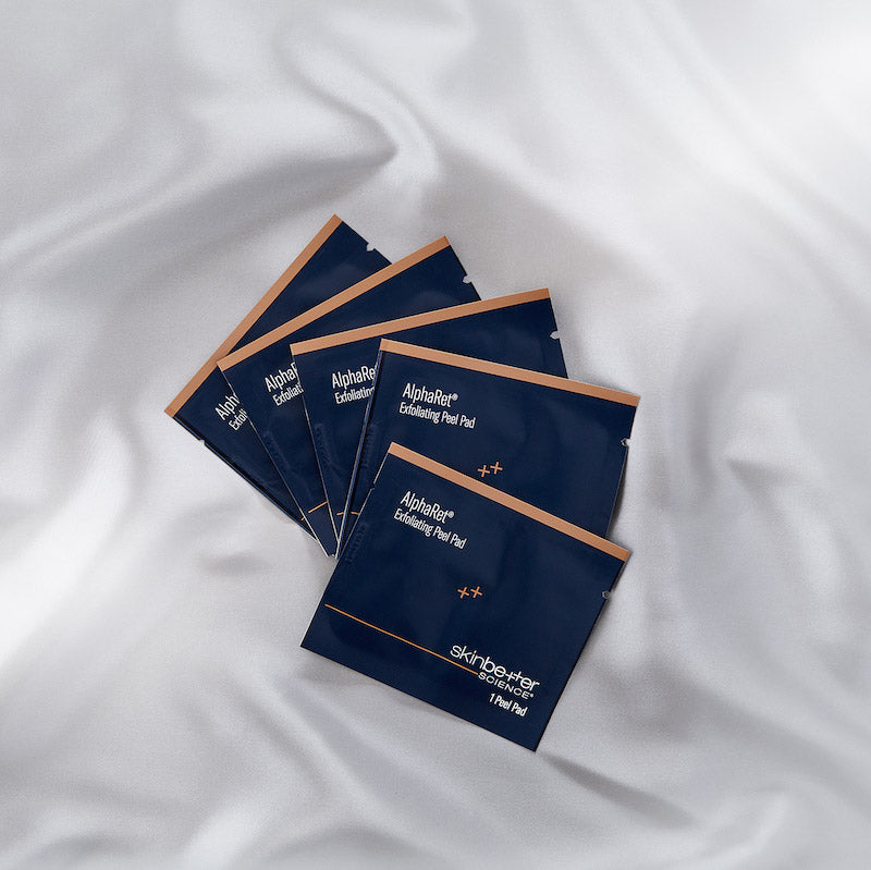 Alpharet Exfoliating Peel Pads individual packets