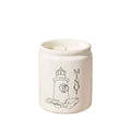 Yuletide Cheer Candle with saffron, cinnamon, balsam fir scent in eco-friendly soy wax with gold lid